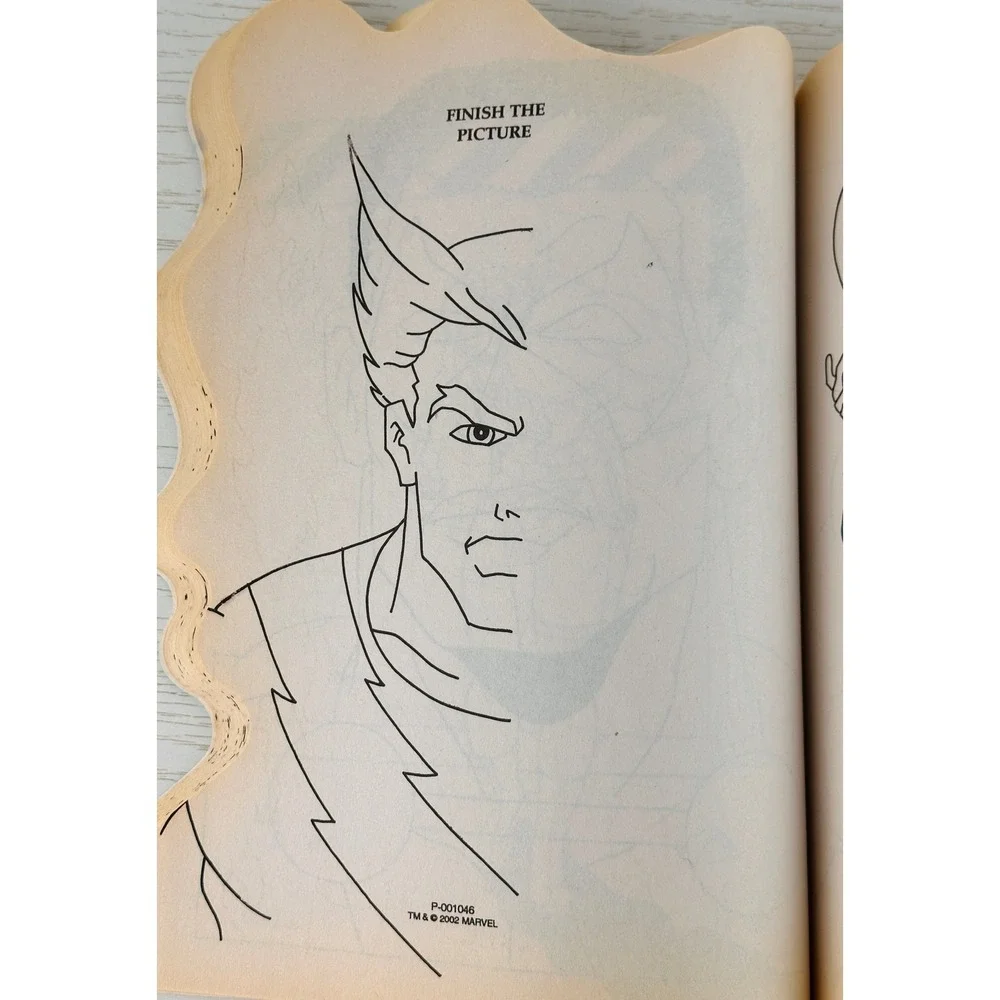 Marvel Avengers Coloring‎ Activity Book 2002 Paradise Press Kids Uncolored